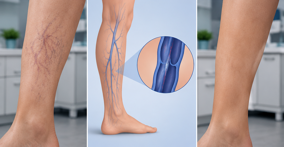 Symptoms and causes linked with superficial vein disease